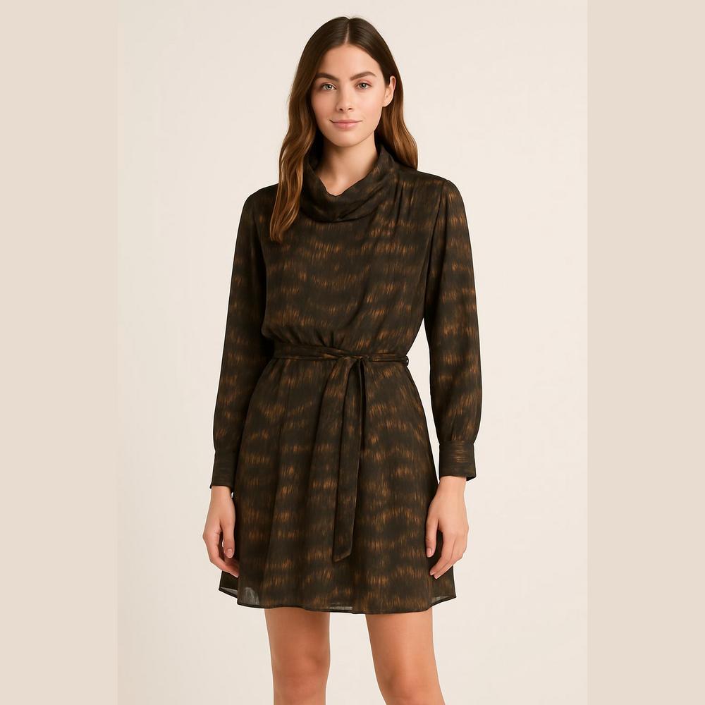 Isabel Marant Printed Mini Dress - Black Dress